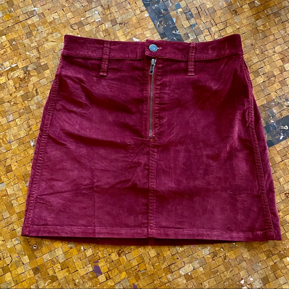 Madewell Velvet Skirt 25 0